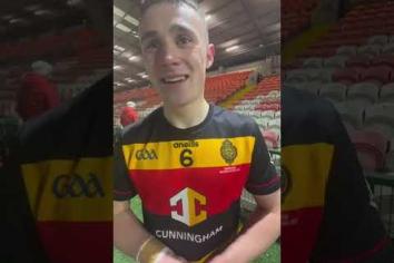 Abbey players speak to the Newry Democrat after winning the MacRory Cup 