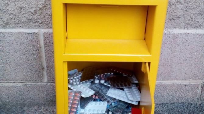 Newry, Mourne and Down PCSP install RAPID Bin at Mulkerns Eurospar