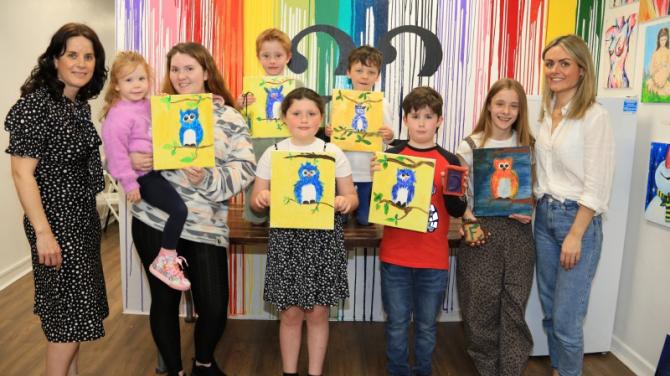 Foster Families connect through art in Newry Studio Twenty Three