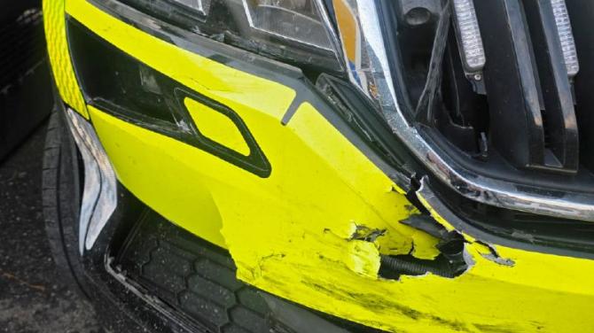 Officers injured after Police vehicle rammed in Jonesborough
