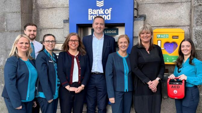 Bank installs Defibrillator Machine at Newry branch